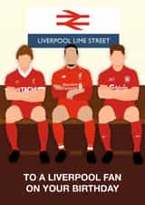 Liverpool FC Birthday Card - Liverpool Fan - Legends created by Paul Jones