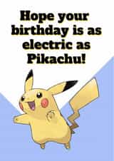 Pikachu Birthday Card created by Chibi Weeb Anime Cards