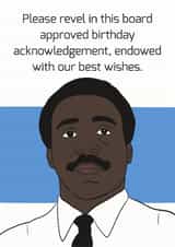 Funny Birthday Card - Severance - Mr Milchick created by MellyPopps