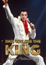 Funny Father's Day Card - Elvis Presley - King created by Shower Thoughts