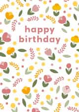 Classic Birthday Card - For Her - Flowers created by Meg Maskell