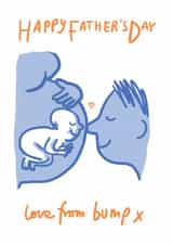 Happy Father's Day Card - From The Bump - Dad To Be created by Sarah Ray