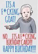 Birthday Card Its a f*cking card Funny Card created by Glen Stone