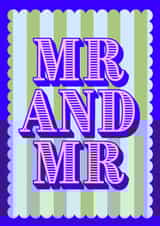 Classic Wedding Card - Mr And Mr created by Nina Bombina