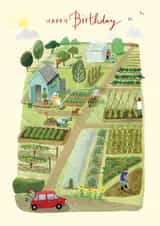 Classic Birthday Card - Garden - Allotment created by Ling Design
