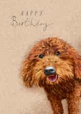 Cute Birthday Card - Dog - Illustration created by Great British Card Company