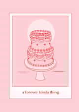 A sweet wedding card - cake and love created by Lauren Sheridan