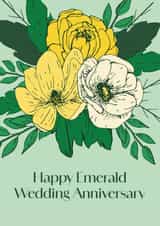 Classic Anniversary Card - 55th - Emerald Wedding created by Sazerelli Designs