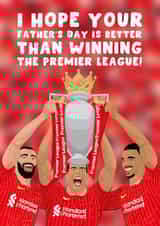 Liverpool Father's Day Card - Premier League Champions - Trophy created by Pink Peach Cards