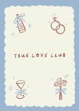 Pretty Wedding Card - True Love Club created by Holly Walsh