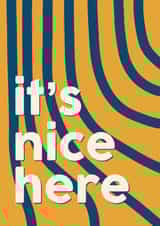 Arty New Home Card - It's Nice Here created by Sweetlove Press