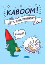 Funny Birthday Card - For Him - Kaboom! created by Cheeky Legends