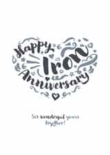 Classic Iron Anniversary card - for your significant other or a special couple created by Fatchair Print