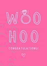 Fun Engagement Card - Woo Hoo - Ring created by Spark and Wild