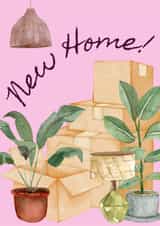 Fun New Home Card - Plants - Boxes created by Annie Moon 