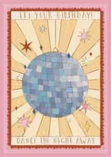 Pretty Birthday Card - Disco Ball created by Great British Card Company