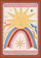 Pretty Birthday Card - Another Year Around The Sun created by Great British Card Company