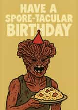 Have a Spore-tacular Birthday - Last of Us Inspired Clicker Greetings Card. created by Olivia 