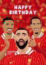 Liverpool Birthday Card - Premier League Champions - Players created by Pink Peach Cards