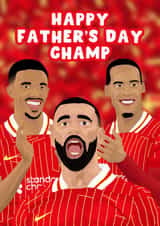 Liverpool Father's Day Card - Premier League Champions - Champ created by Pink Peach Cards