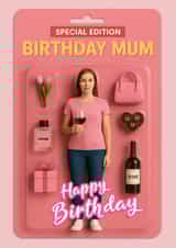 Funny Birthday Card - Mum Action Figure created by ShortRound888