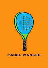 Padel Player Sports Racket Card created by Amber Pigram