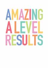 Classic Exams Card - Amazing A-Level Results created by Studio 9