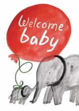 Cute New Baby Card - Elephants created by Ulrike Mieke