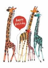 Cute Birthday Card - Giraffes created by Ulrike Mieke 