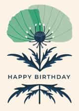 Arty Birthday Card - Retro Poppy created by Taya Cosgrove