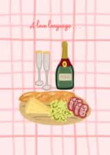Fun Anniversary Card - A Love Language - Food created by Amber Pigram