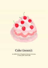 Cute heart cake with cherries for birthday’s or anniversary’s created by Amber Pigram