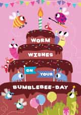 Cute Birthday Card - Bugs created by Samantha Kay Davies Illustration