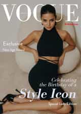 Fun Birthday Card - Vogue Magazine Cover - Style Icon created by Shower Thoughts