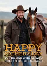 Cute Father's Day Card - Rip Wheeler - Yellowstone created by Shower Thoughts