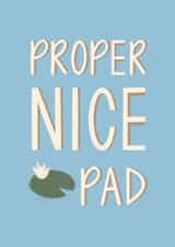 Punny New Home Card - Proper Nice Pad - Lily Pad created by Muses & May