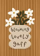 Fun New Home Card - Blooming Lovely Gaff - Retro Style created by Muses & May