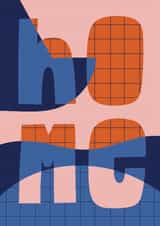 Classic New Home Card - Modern Memphis created by Christine Cuddihy Illustration