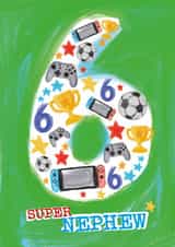 Classic Birthday Card - 6th - Super Nephew created by Rulu