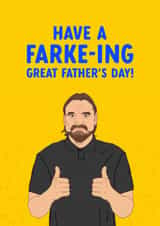 Leeds United Father's Day Card - Daniel Farke - Have A Farke-Ing Great Father's Day! created by The Cake Thief