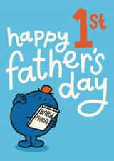 Cute Father’s Day Card - 1st - New Dad - Baby Manual created by Mr. Men