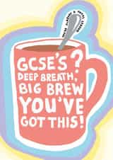 Funny Exams Card - Tea - GCSEs - Good Luck created by Rulu