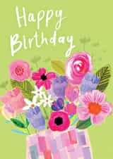 Pretty Birthday Card - Flowers - For Her created by Katt Jones