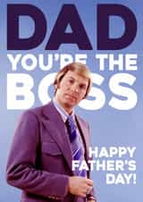 Funny Father's Day Card - The Boss created by Dean Morris Cards