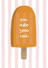 Cute Thank You Card - You Are So Cool - Ice Lolly created by Carolyn Rouse