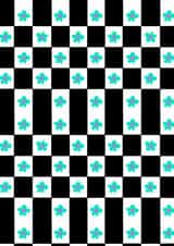 Cute checkered and floral card for your best friend created by Elina Diaz