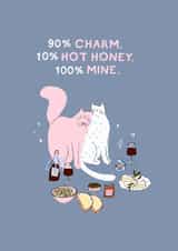 Cute Anniversary Card - Cats - Charcuterie Board created by Holly Walsh