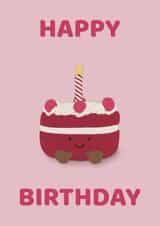 Cute Birthday Card - Cake - Jellycat created by Gards