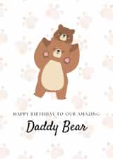 Cute happy birthday card for an amazing dad created by Emily James