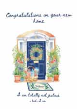 Classic New Home Card - I Am Totally Not Jealous - Front Door created by The thoughtful fold